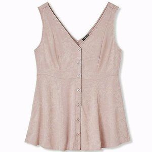 Torrid Size 1 Taupe Floral Fit & Flare